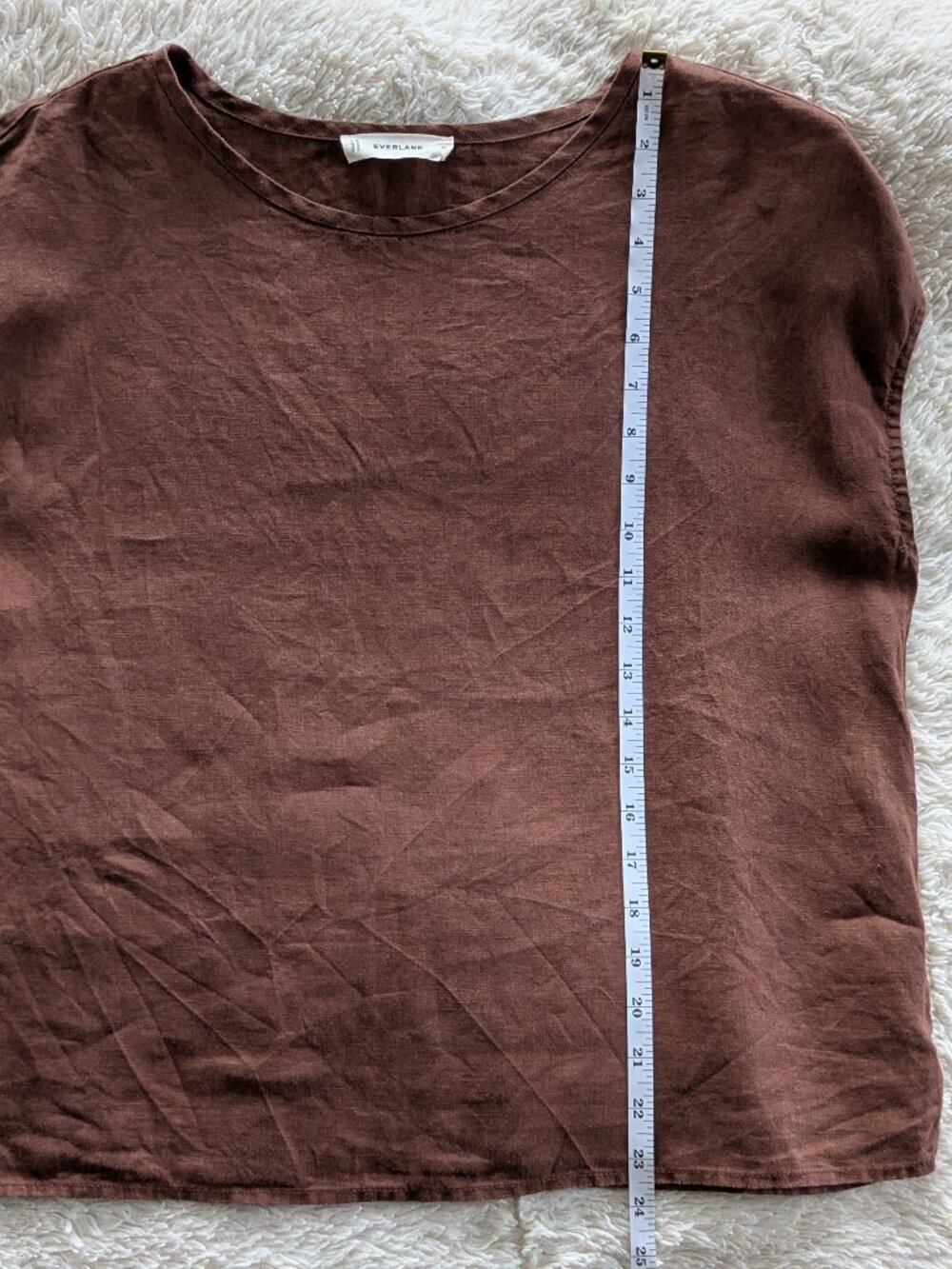 Everlane The Muscle Top in Linen Brown Size M - Picture 8 of 8